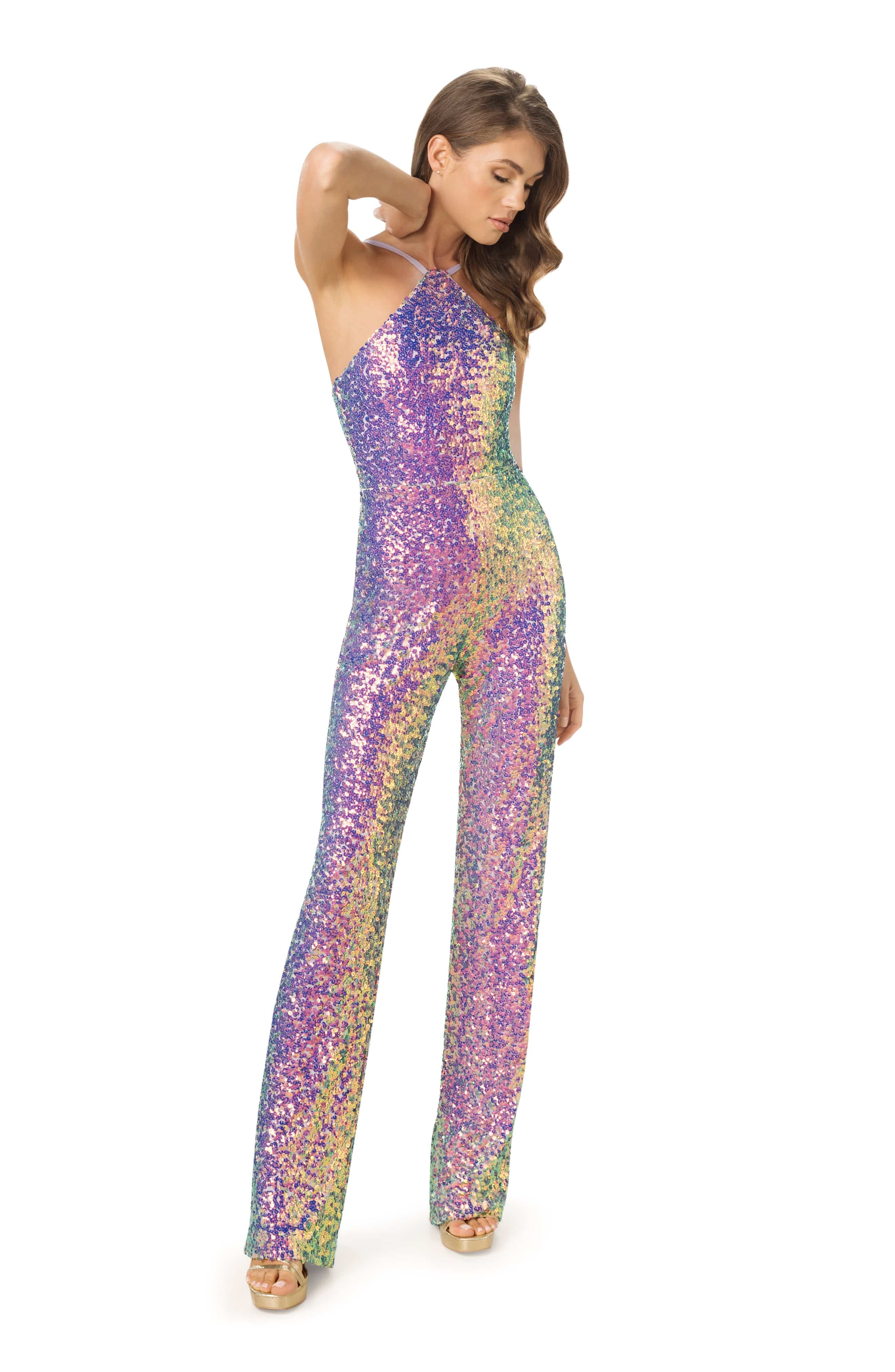 Darian Sequin Jumpsuit - Image 9